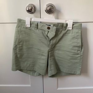 Mens 5” shorts from Jcrew Factory - light green, size 30 waist